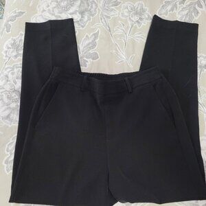 Nine West Black Pull-on Career Pants w/ Elastic Waist & Pockets Size Medium EUC